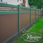 Got to love this modern looking Eastern Green and Brown V3215SQ-6 vinyl privacy fence #fence #fences #fencing #vinylfence #vinylfencing #fencepanels #fenceideas #homeideas #homedecor #backyardideas #privacyfence #privacyfences #poolfence #poolfences #longisland #longislandny #newyork #connecticut #rhodeisland #massachusetts #connecticut #pennsylvania #newjersey #fencecompany #bestfence #fencecontractor #fenceinstaller #yardfence