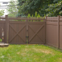 V3700-6 T&G Vinyl Privacy fence with Straight Victorian Picket Top