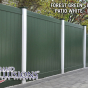 V300-6 T&G Privacy Fence in Forest Green (E120) and Patio White (L101)