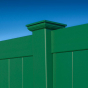 V300-6 Color Vinyl Tongue and Groove Privacy Fence shown in Eastern Green (L104)