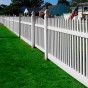 V401N-4 UNI-WELD VINYL GATE AND CONTEMPORARY PICKET FENCE