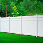 V3700-6 6\' HIGH ILLUSIONS VINYL PRIVACY FENCE WITH STRAIGHT VICTORIAN TOP