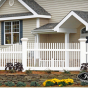 V700 Classic Victorian Picket with Majestic Accent Posts in White (C101)