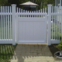 V700-4 Classic Victorian Picket with VWG3707 Walk Gate in Gray (C103)