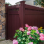 Beautiful PVC VINYL Mahogany Privacy Fence