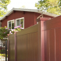 V300-6 Tongue & Groove Vinyl Woodbond PVC Fence in Cherry (W102)