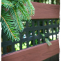 Black and Rosewood PVC Vinyl Fence from Illusions Vinyl Fence