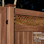 V3215DS-6 Walnut (W103) T&G Vinyl Privacy Fence