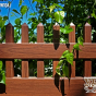 V3700-6W104 T&G Vinyl Privacy Fence with Straight Top Classic Victorian Picket Topper.