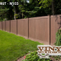 V300-6 - Grand Illusions Vinyl WoodBond Walnut (W103) T&G Privacy Fence