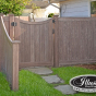 V300-5 T&G PVC Privacy Fence in Walnut (103)
