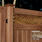 V3700-6 Tongue & Groove PVC Privacy Fence in Walnut