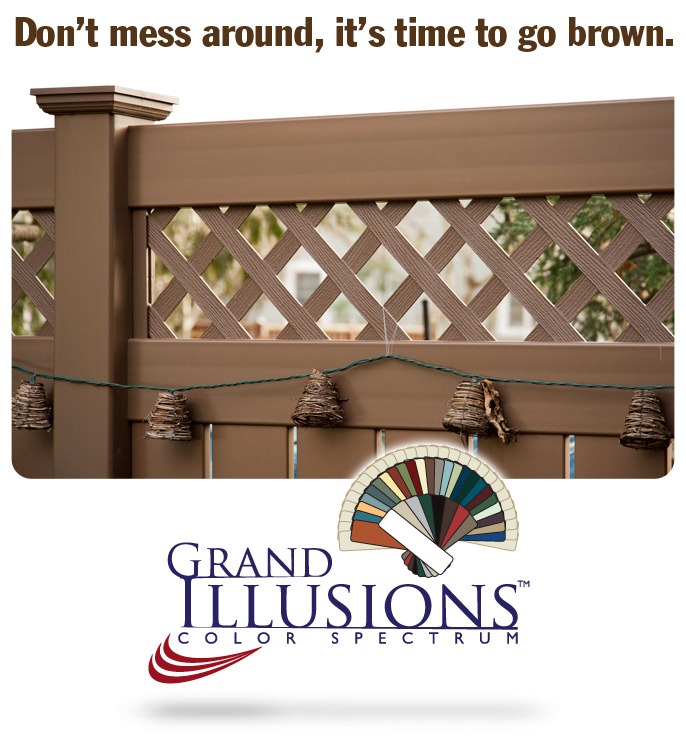 Brown Vinyl Fence