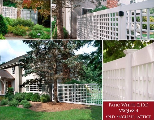 Grand Illusions Color Spectrum Patio White Vinyl Fence