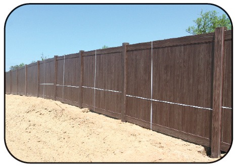 Grand Illusions Walnut Vinyl Fence 10