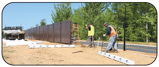 Grand Illusions Walnut Vinyl Fence 9