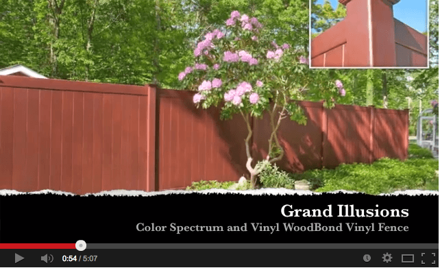 Grand Illusions Color and Woodgrain Vinyl Fence