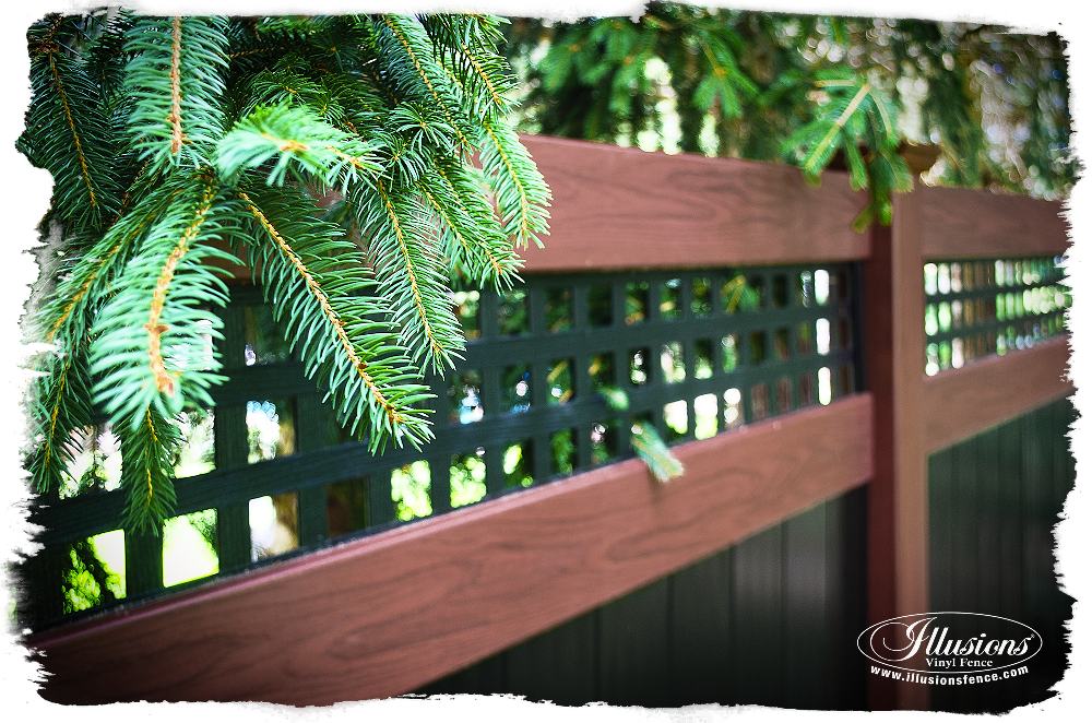 rosewood and black pvc vinyl privacy fence_0007-AS