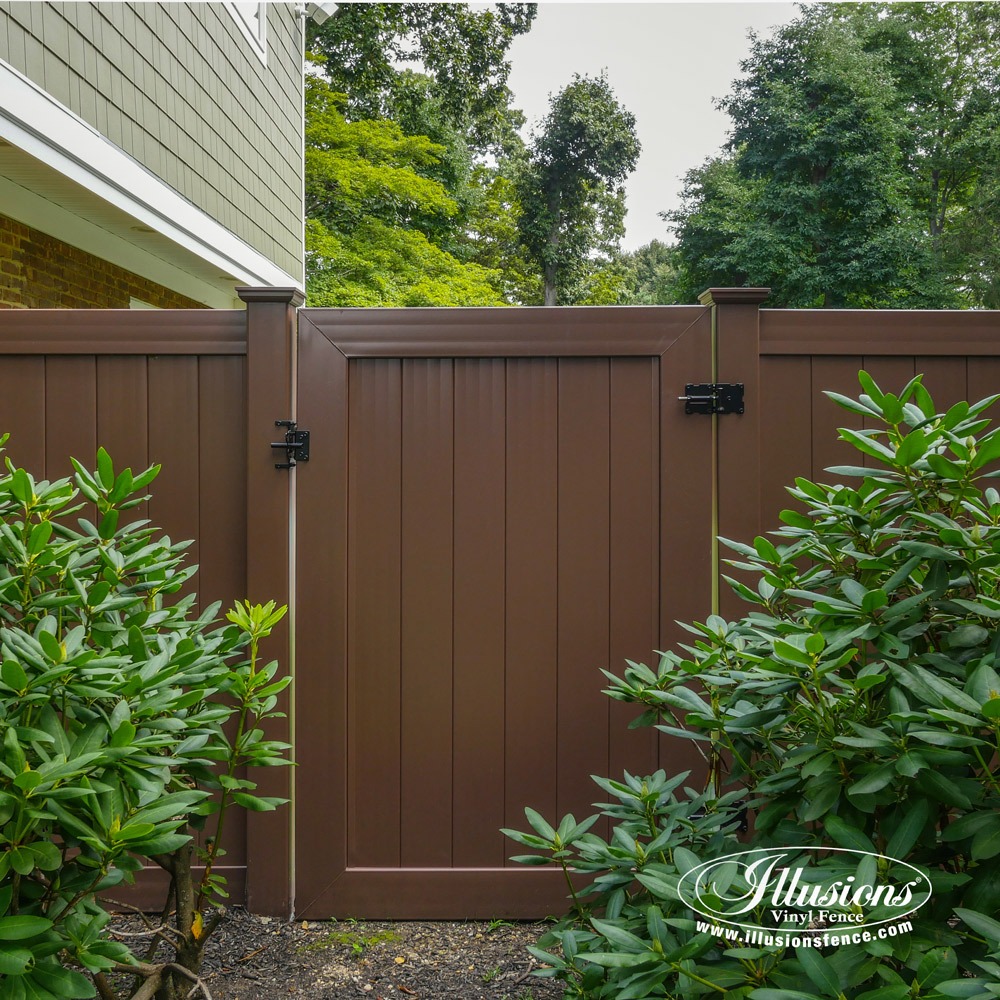 brown vinyl lattice panels