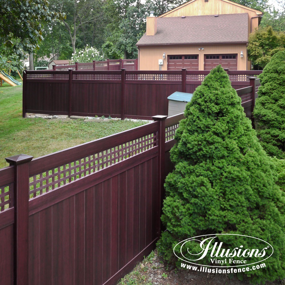 Backyard vinyl fence ideas