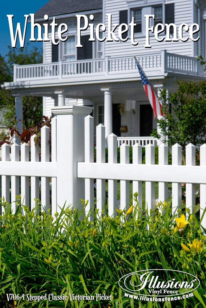 Simple White Picket Fence American Dream for Small Space