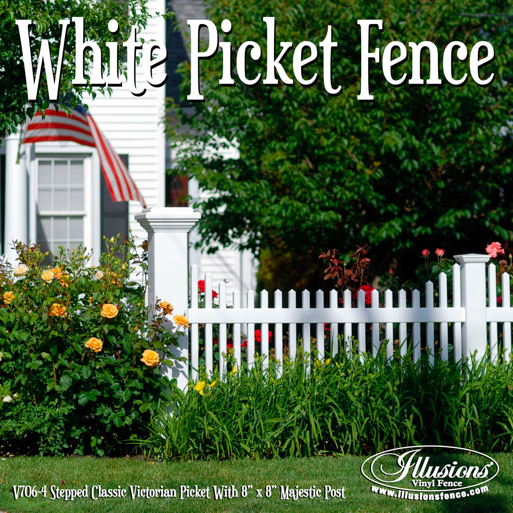 white picket fence home