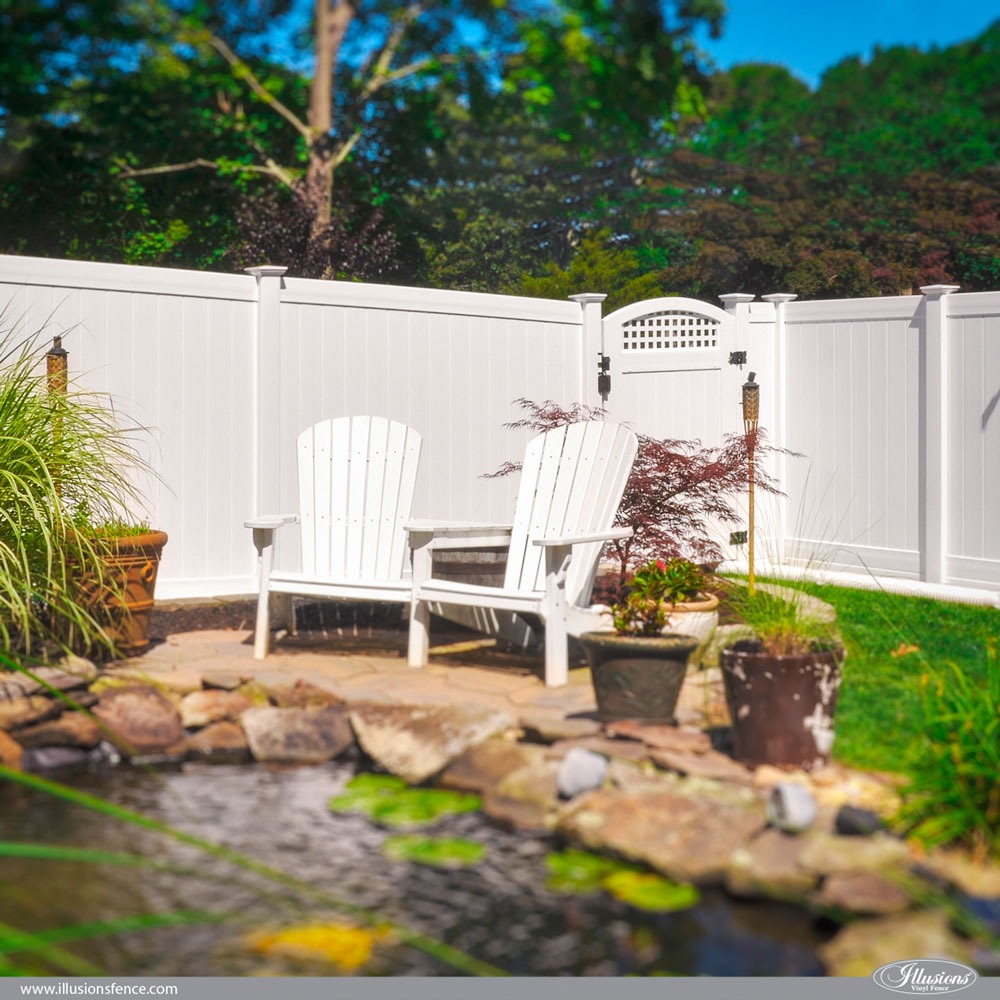 Stunning PVC Vinyl Privacy Fence from Illusions Vinyl Fence. #homedecor