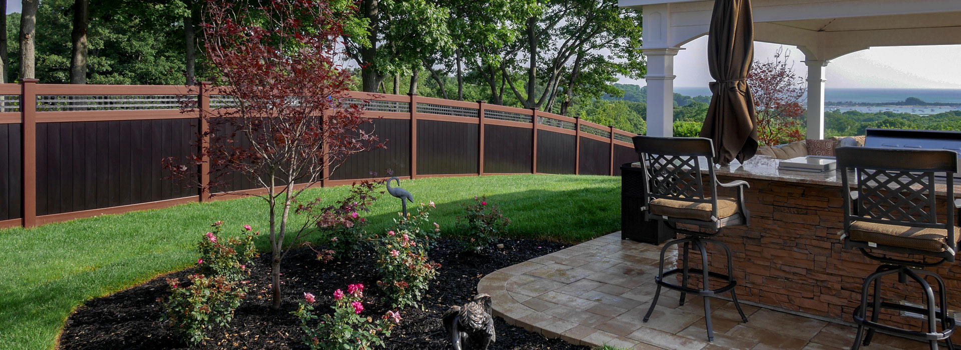 Pin By Fence Consultants Of West Mich On Vinyl Fence Backyard Farm Fence Backyard Fences