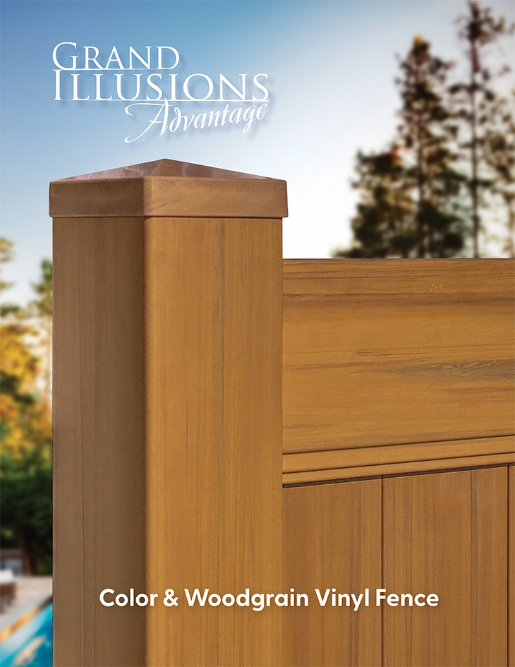 Grand Illusions Advantage Woodgrain Vinyl Fence